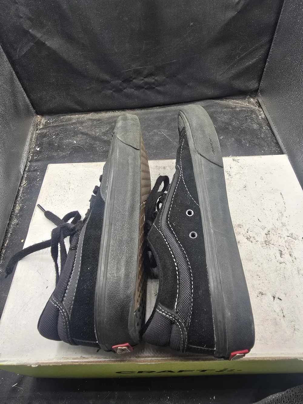 Vans Black Low-Top Suede & Canvas Sneakers